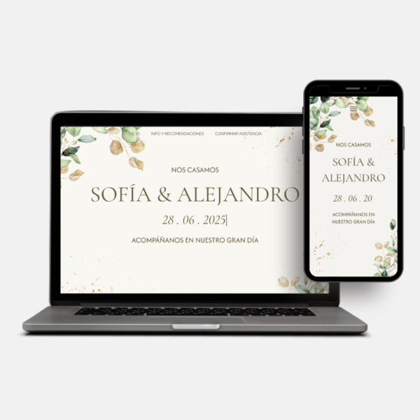 Invitación digital Gaia